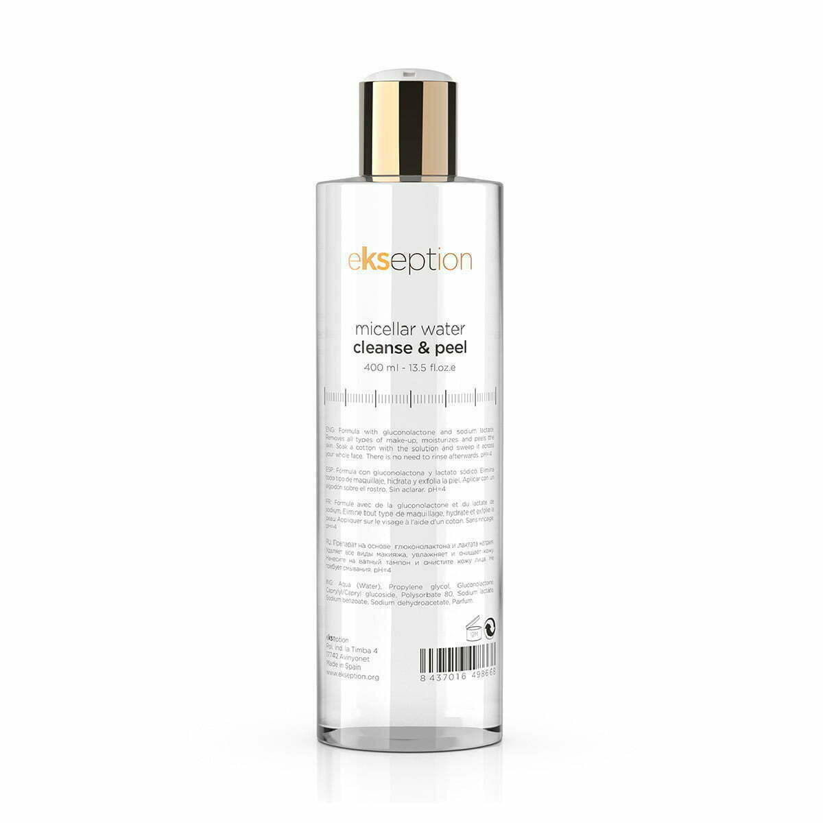 Micellar water cleanse & peel 1 Micellar water cleanse & peel